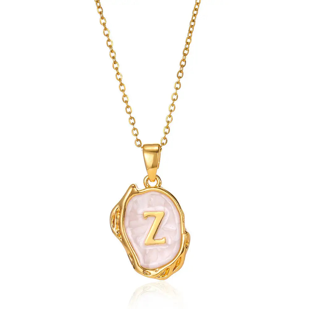 Letters Dimensional Necklace gold/platin