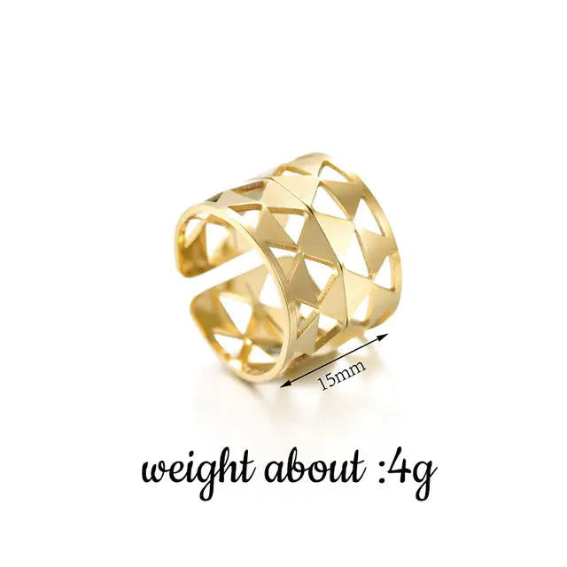 Gold Cocktail Ring (Universal Größe)