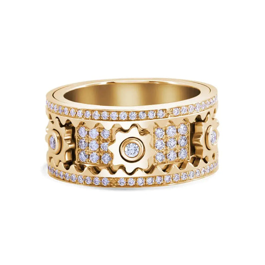 Handmade Diamond Ring silber/gold/rose