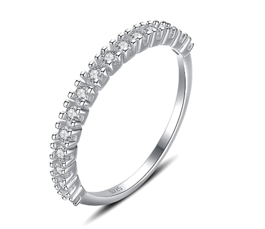 925er Silber Shining Zircon Luxury Ring