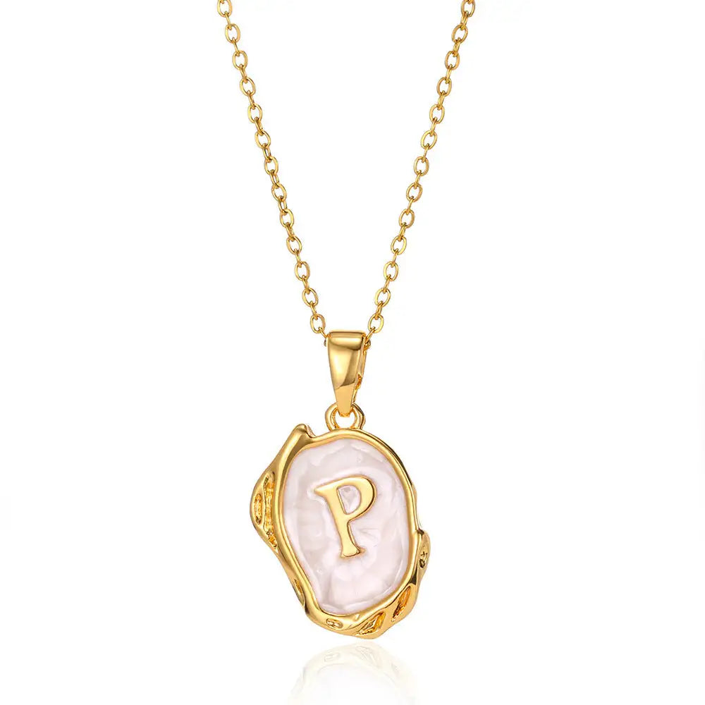 Letters Dimensional Necklace gold/platin