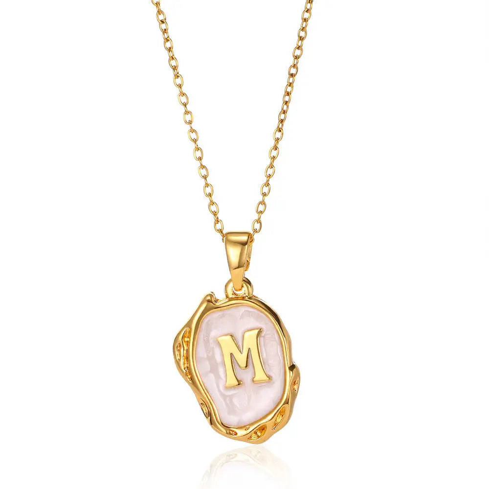 Letters Dimensional Necklace gold/platin